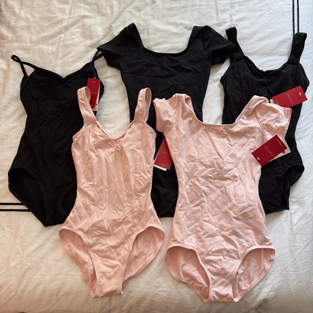 Capezio Leotards Lot of 5, size S with Tags
